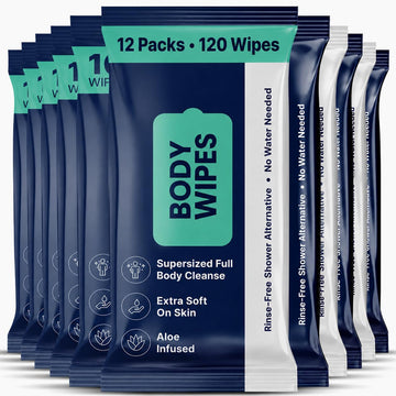 Opteel Body Wipes 12 Packs - 120 Wipes