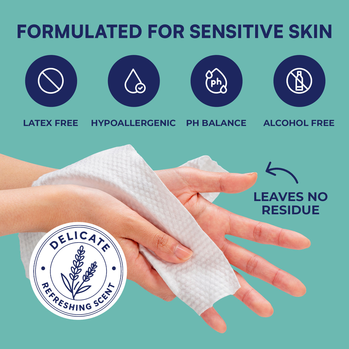 Opteel Body Wipes - aloe and vitamin E